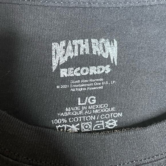 DEATH ROW RECORDS Snoop Dogg Doggystyle Black crop graphic long sleeve tee Large - Picture 3 of 3